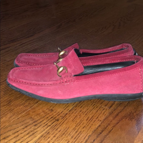 Gucci Shoes - Authentic Gucci Magenta Loafers